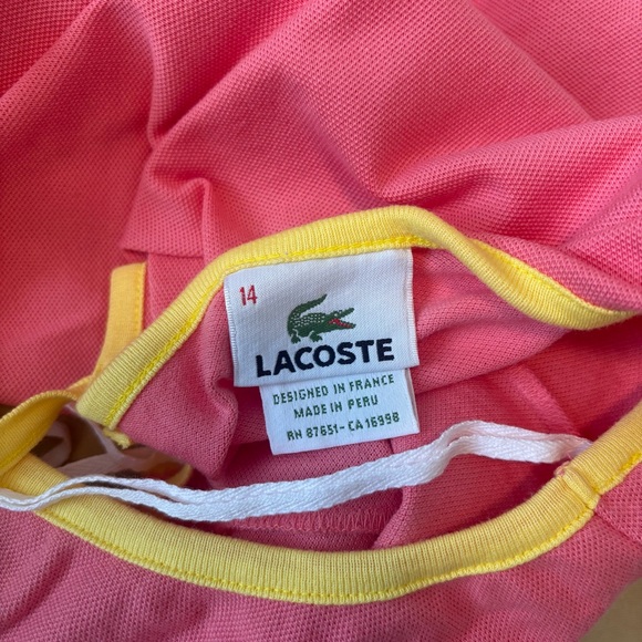 Lacoste Vintage Pink Tennis Dress - Picture 4 of 5